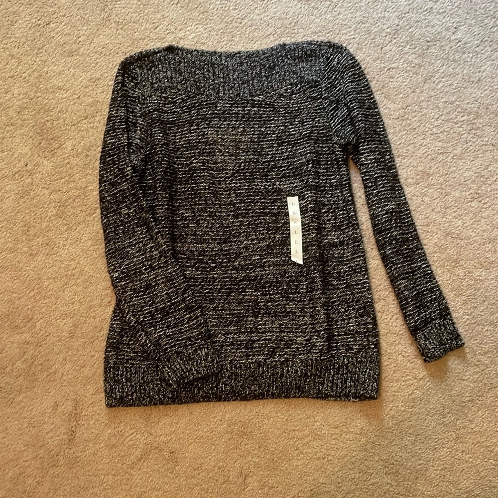 Black and white sweater